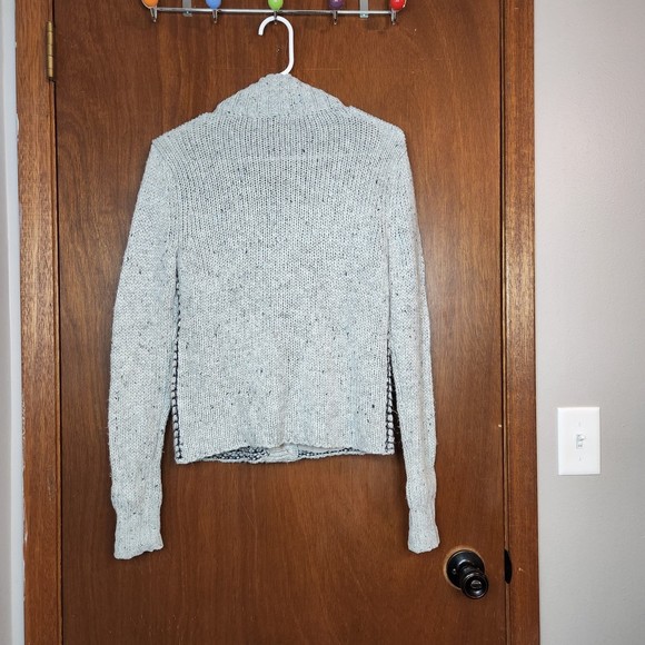 Cabi Square Stitch Gray Snap Front Cardigan Sweater Jacket Size XS - Picture 5 of 5